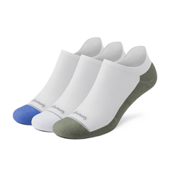 Anytime Ankle Sock 3 Pack - Blizzard/Royal Blue/Thunder Green