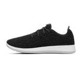 Men's Wool Runner Fluffs - Natural Black (Natural White Sole)
