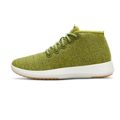 Men's Wool Runner-up Mizzles - Hazy Lime (Natural White Sole)