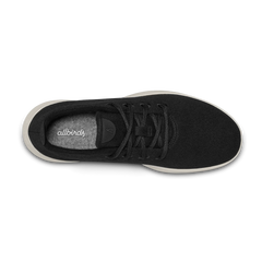 Men's Wool Runner - True Black (Cream Sole)