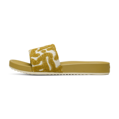 Women's Allbirds Slide Terry - Ochre/Warm White (Ochre Sole)
