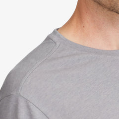 Men's Soft Merino Tee - Medium Grey