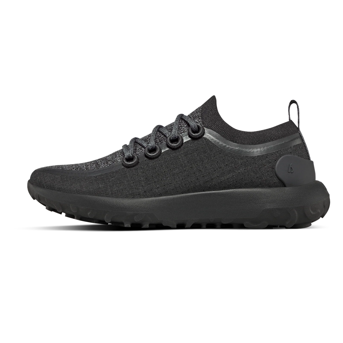Women's Trail Runner - Natural Black (Black Sole)
