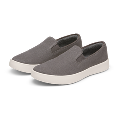 Women's Canvas Cruiser Slip On - Anthracite (Natural White Sole)
