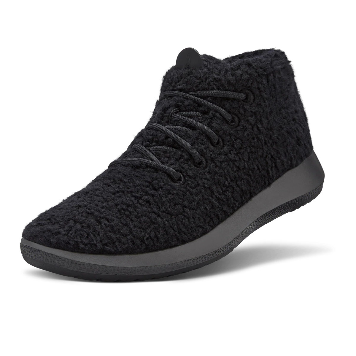 Men's Wool Runner-up Fluffs - Natural Black (Natural Black Sole)