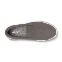 Women's Canvas Cruiser Slip On - Anthracite (Natural White Sole)