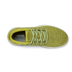 Men's Wool Runner-up Mizzles - Hazy Lime (Natural White Sole)