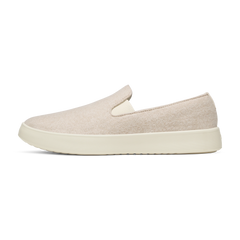 Men's Wool Cruiser Slip On - Rugged Beige (Stony Cream Sole)