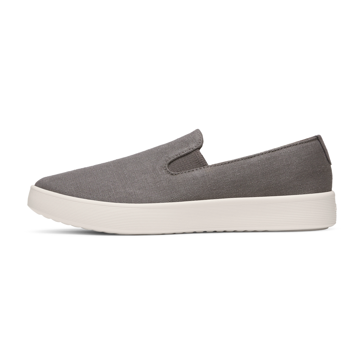 Women's Canvas Cruiser Slip On - Anthracite (Natural White Sole)