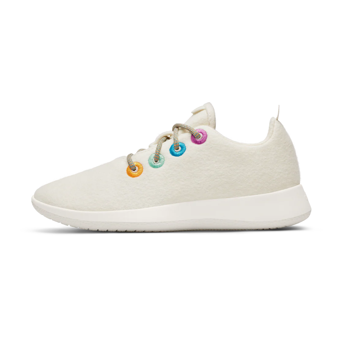 Smallbirds Wool Runners - Big Kids - Natural White (Natural White Sole)