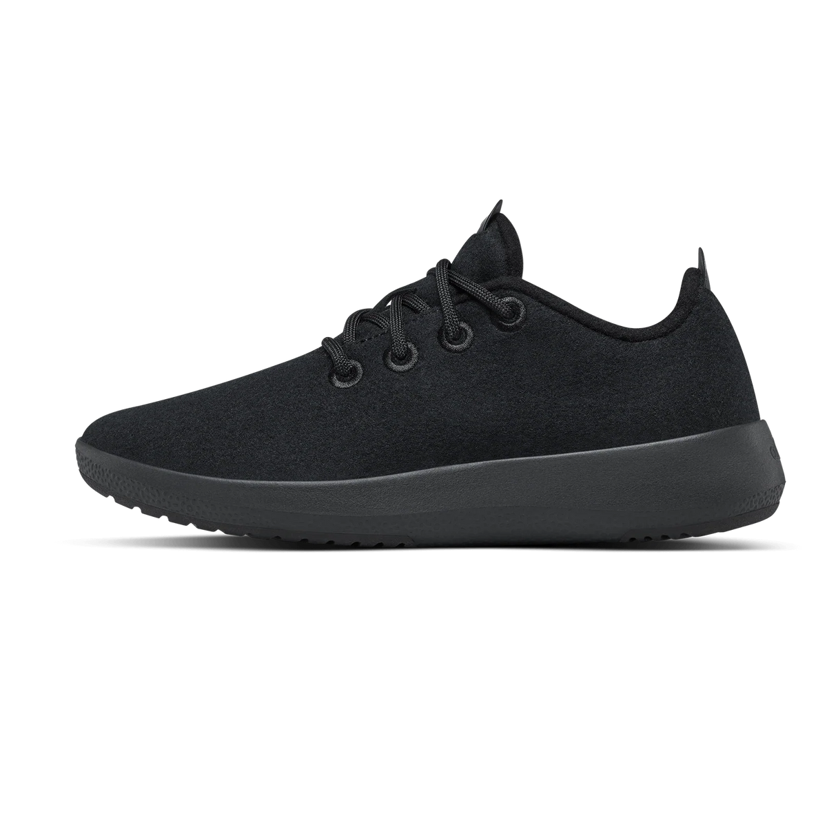 Men's Wool Runner Mizzles - True Black (Black Sole)