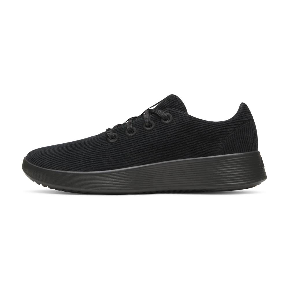 Women's Runner Go - Corduroy - Natural Black (Dark Grey Sole)